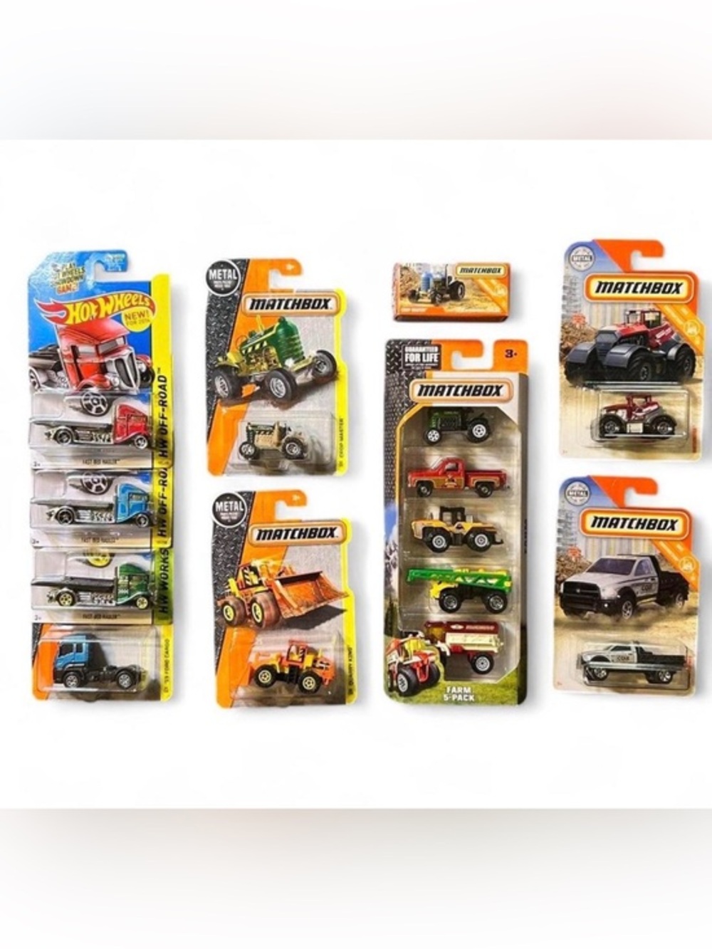 Hot Wheels Matchbox Construxtion Truck & Farm Work Vehicle Collection Lot of 13